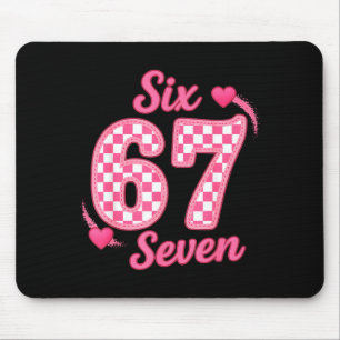 67 Meme Six Seven Mouse Pad