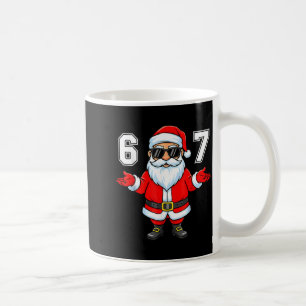 67 Meme Six Seven Number 6 7 6 7 Funny Santa Xmas  Coffee Mug