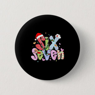 67 Meme Six Seven Nurse Christmas Funny Nursing Wo 6 Cm Round Badge