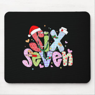 67 Meme Six Seven Nurse Christmas Funny Nursing Wo Mouse Pad