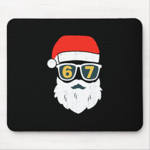 67 Meme Six Seven Santa Face Kids Men Boys Girls C Mouse Pad