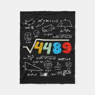 67 Meme Square Root 4489 Do The Math Funny Birthda Fleece Blanket