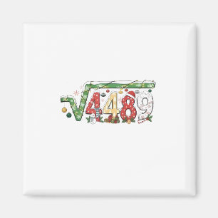 67 Meme Square Root 4489 Six Seven Math Christmas Magnet