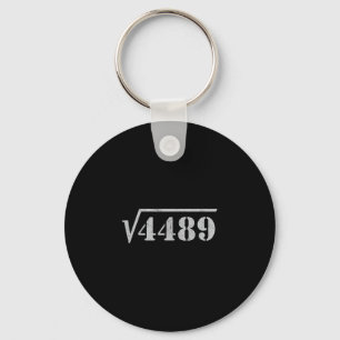 67 Meme Square Root 4489 Slang Math 6 7 Retro Men  Key Ring