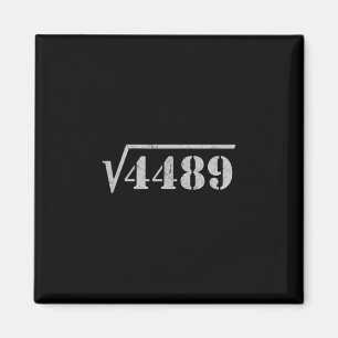 67 Meme Square Root 4489 Slang Math 6 7 Retro Men  Magnet