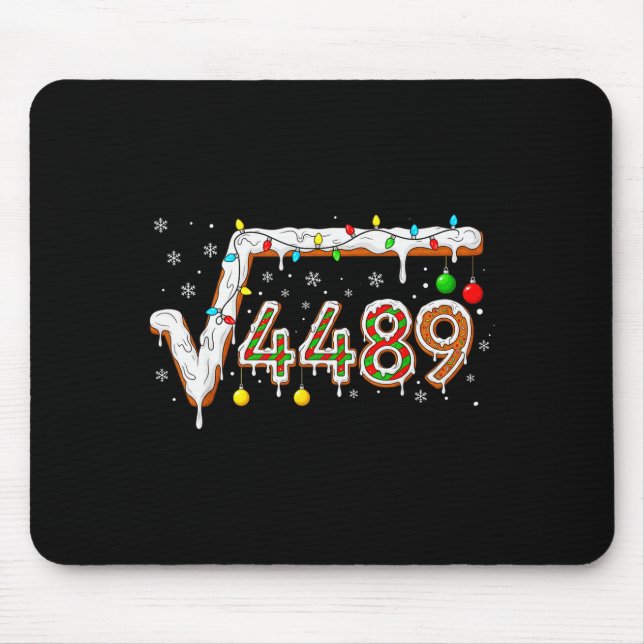 67 Meme Square Root 4489 Slang Math Teacher Funny  Mouse Pad (Front)