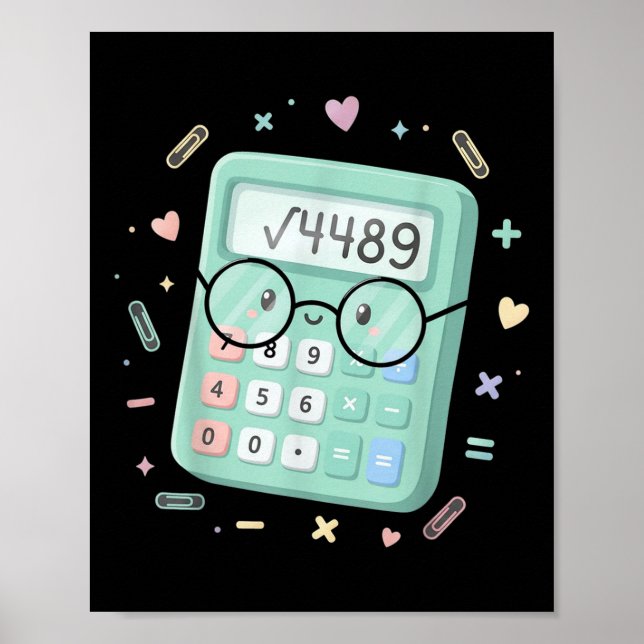 67 Meme Square Root 4489 Slang Six Seven Math Calc Poster (Front)