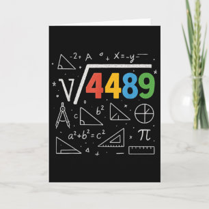 67 Meme Square Root 4489 Slang Six Seven Math Teac Card