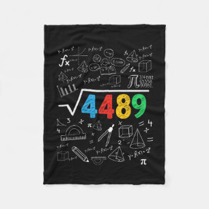 67 Meme Square Root 4489 Slang Six Seven Math Teac Fleece Blanket
