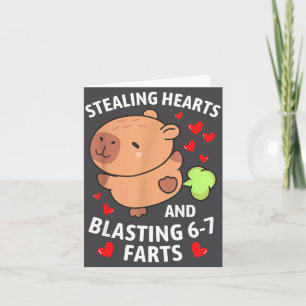 67 Meme Stealing Hearts Valentine's Day Capybara K Card