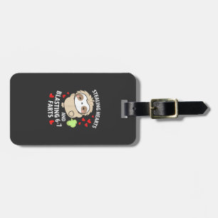 67 Meme Stealing Hearts Valentine's Day Sloth Kids Luggage Tag