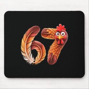 67 Meme Thanksgiving Turkey Day Funny Holiday Six  Mouse Pad