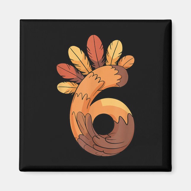 67 Meme Thanksgiving Turkey Day Funny Matching Duo Magnet (Front)