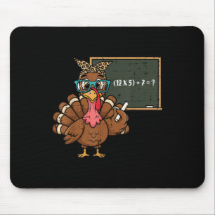 67 Meme Thanksgiving Turkey Funny 6 7 Teacher Men  Mouse Pad
