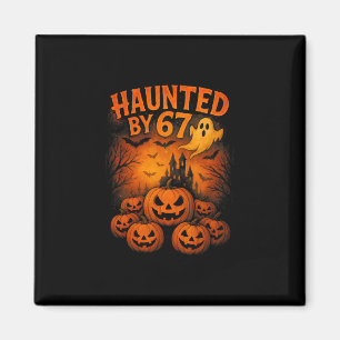67 Meme Trendy Ghost Halloween Funny Six Seven Gen Magnet