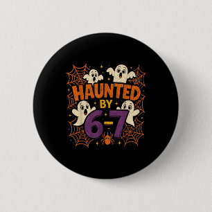 67 Meme Trendy Halloween Funny Six Seven Gen Alpha 6 Cm Round Badge