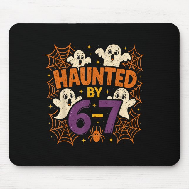 67 Meme Trendy Halloween Funny Six Seven Gen Alpha Mouse Pad (Front)