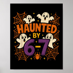 67 Meme Trendy Halloween Funny Six Seven Gen Alpha Poster