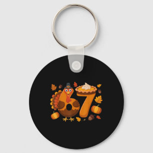 67 Meme Turkey 6-7 Funny Six Seven Thanksgiving Key Ring