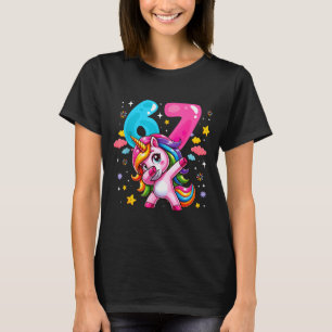 67 Meme Unicorn For Girls Six Seven Meme Brainrot T-Shirt