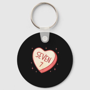 67 Meme Valentines Day Candy Heart Six Seven Match Key Ring