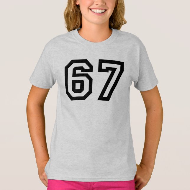 67 Minimalist Trend Design T-Shirt (Front)