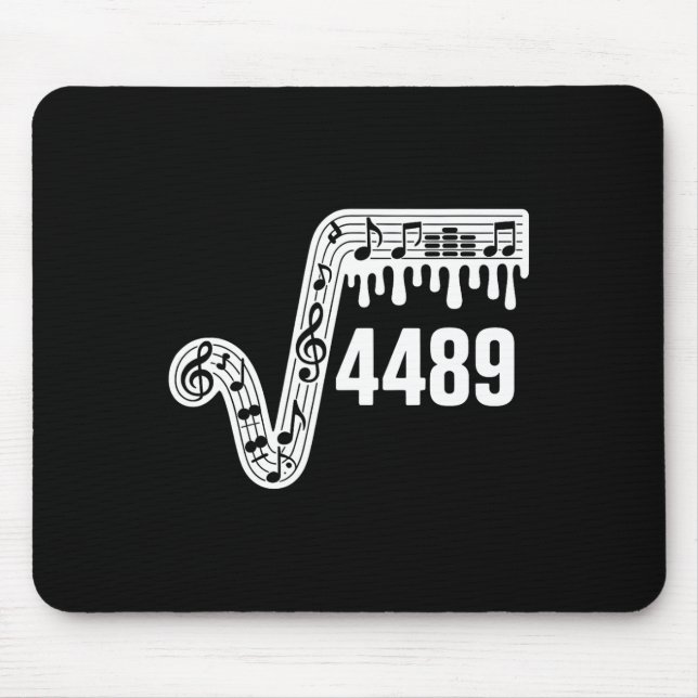 67 Music Drip Meme Square Root 4489 Slang Funny Ma Mouse Pad (Front)