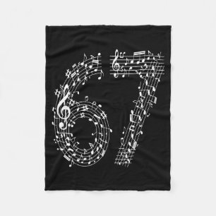 67 Music Meme Six Seven Music Teacher Musician  Fleece Blanket