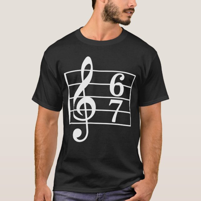 67 Music Meme Slang Musician Funny Musiceacher ret T-Shirt (Front)