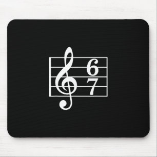 67 Music Meme Slang Musician Kids Funny Music Teac Mouse Pad