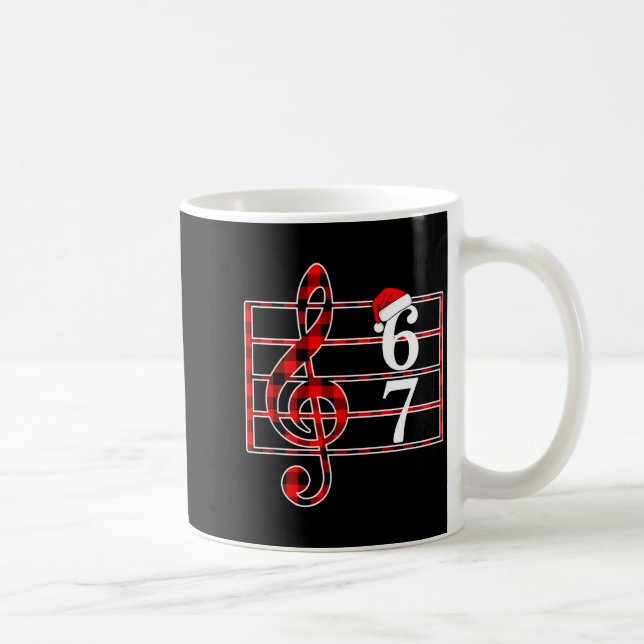67 Music Meme Slang Musician Santa Music Teacher C Coffee Mug (Right)