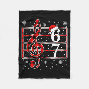 67 Music Meme Slang Musician Santa Music Teacher C Fleece Blanket