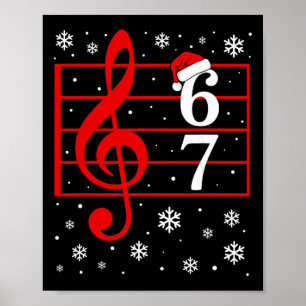 67 Music Meme Slang Musician Santa Music Teacher C Poster