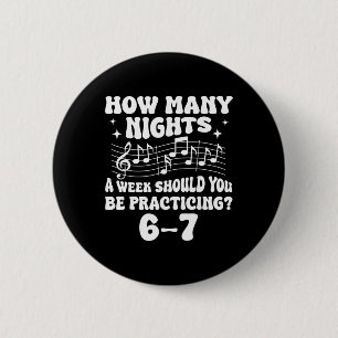 67 Music Meme Slang Six Seven Music Teacher Funny  6 Cm Round Badge