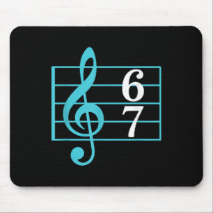 67 Music Meme Slang Six Seven Music Teacher Funny  Mouse Pad