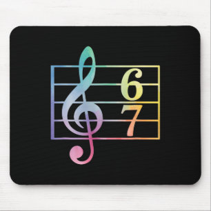 67 Music Meme Slang Six Seven Music Teacher Funny  Mouse Pad