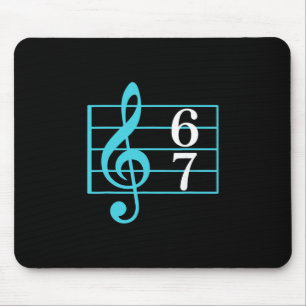 67 Music Meme Slang Six Seven Music Teacher Funny  Mouse Pad