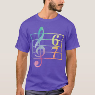 67 Music Meme Slang Six Seven Music Teacher Funny T-Shirt