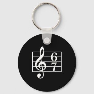 67 Music Meme Slang Six Seven Music Teacher School Key Ring