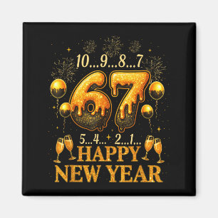 67 New Year Six Seven Funny Countdown 2026 Magnet