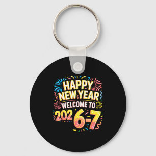 67 New Year's Eve - Happy New Year 2026-7 Funny 67 Key Ring