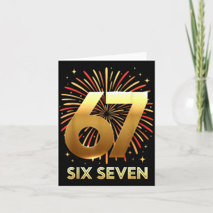 67 New Years Eve Party Pajama Shirt 6 7 Meme 67 20 Card