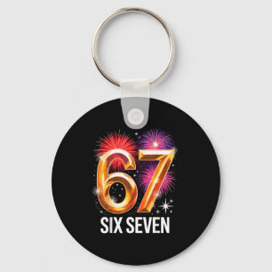 67 New Years Eve Party Pajama Shirt 6 7 Meme 67 20 Key Ring