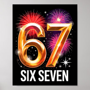 67 New Years Eve Party Pajama Shirt 6 7 Meme 67 20 Poster