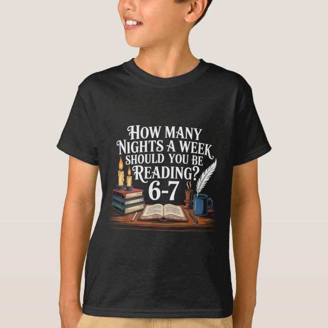 67 Nights Reading Meme For Bibliophiles Englieache T-Shirt (Front)