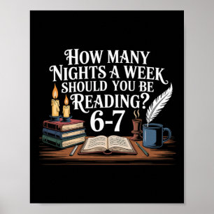 67 Nights Reading Meme For Bibliophiles English Te Poster