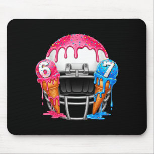67 Number Ice Cream Drip American Football Art  Mouse Pad