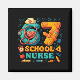 67 Nurse Days Funny Medical Back To School  Magnet