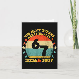 67 Nye 2026 Funny Boys Kids New Years Eve Party 6  Card