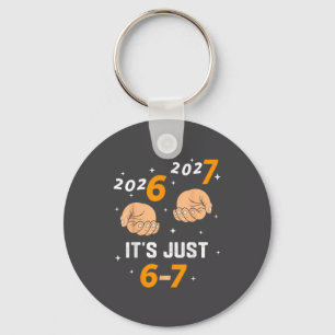 67 Nye 2026 New Years Funny 6 7 Number Six Seven M Key Ring